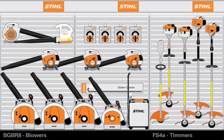 Blower & Trimmer Display